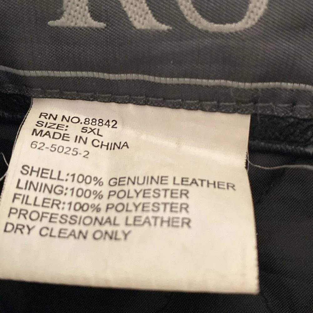 Men’s Black KS Leather Coat - Picture 5 of 7